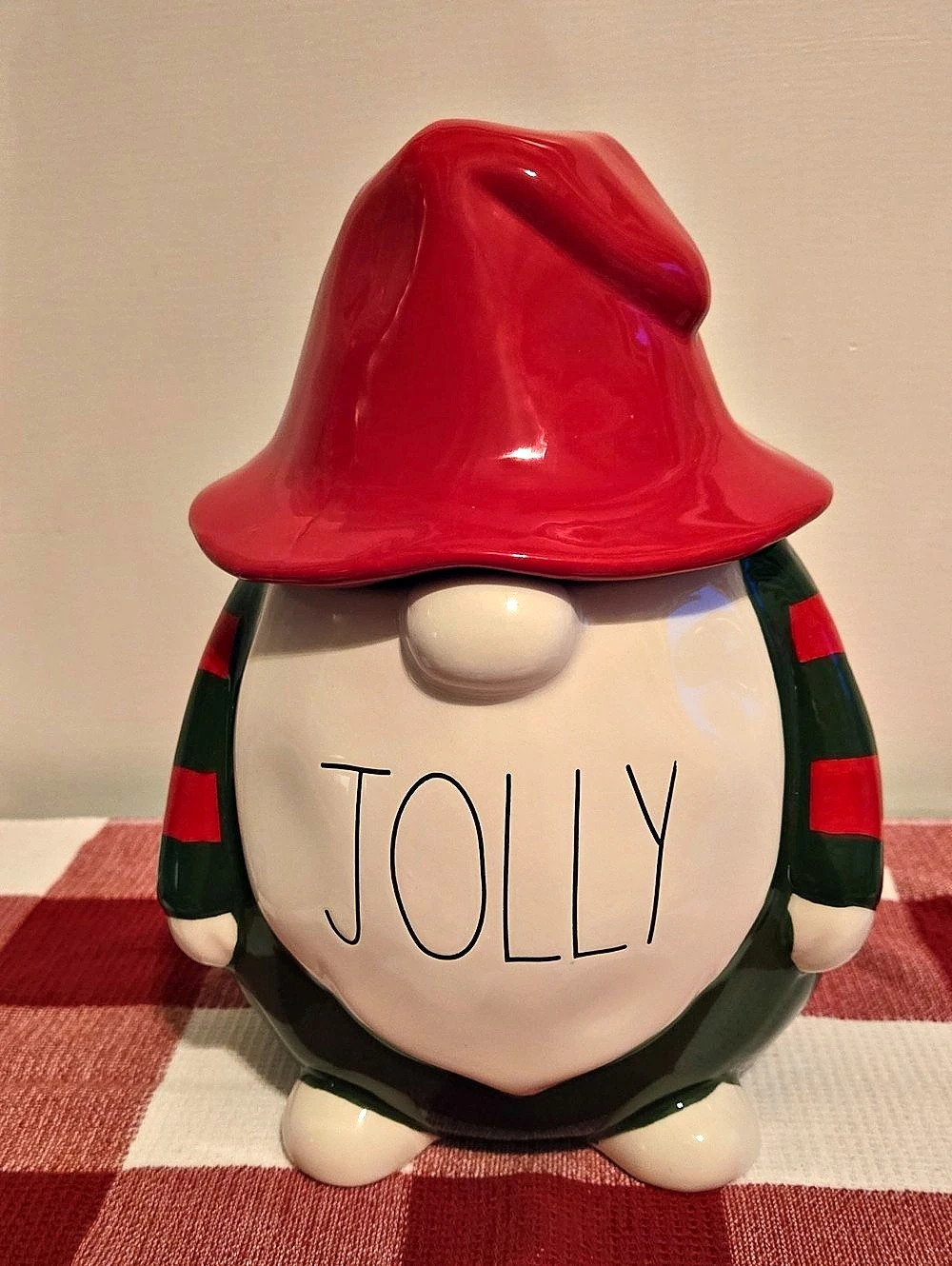 Rae Dunn Jolly Holiday Ceramic Decor Figurine